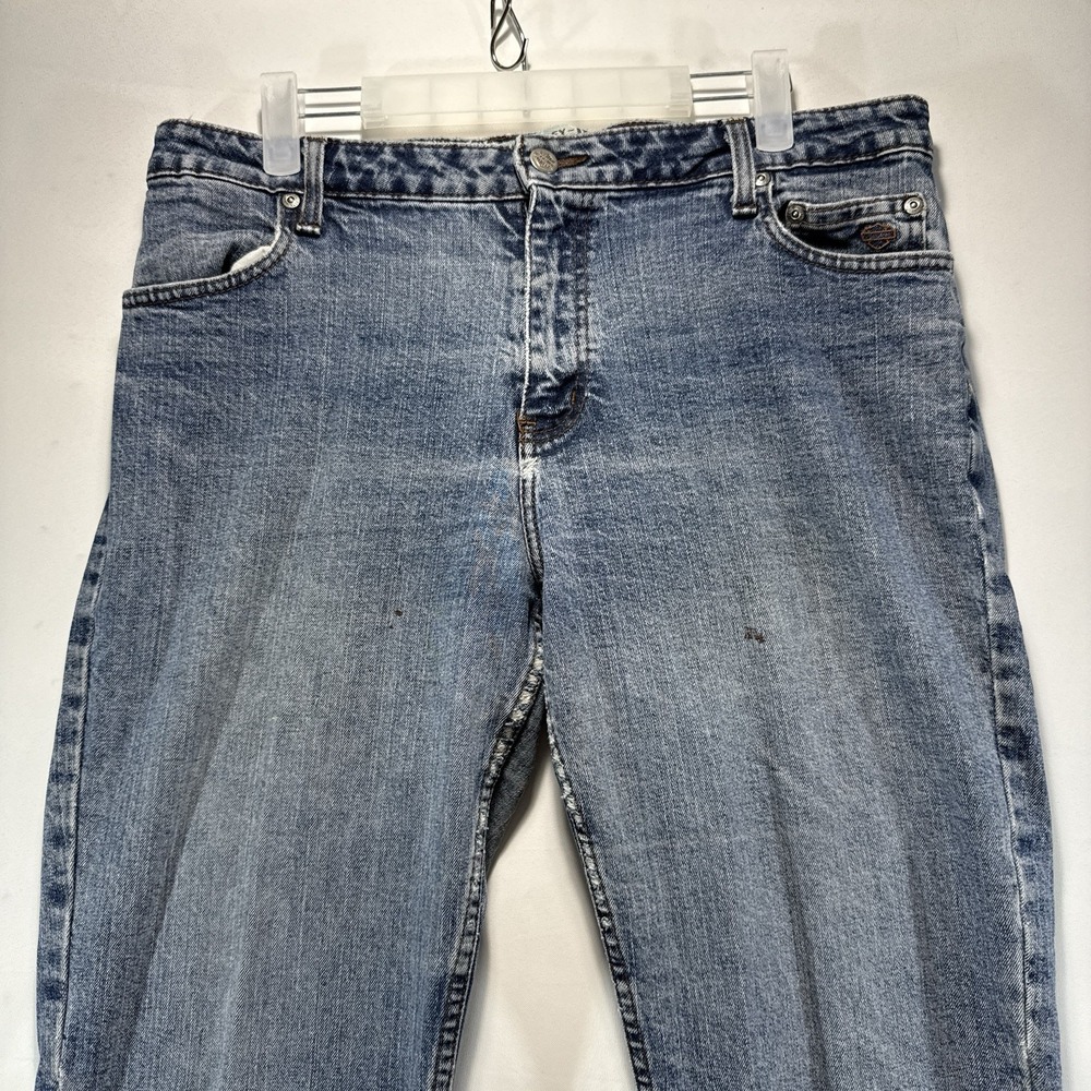 Harley Davidson Bootcut Jeans Womens Size 14L Denim Motorcycle - Picture 4 of 16